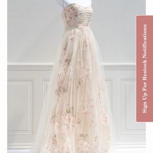 Shop Amantine Secret Garden Dress / Cream, size medium NEW WITH TAGS